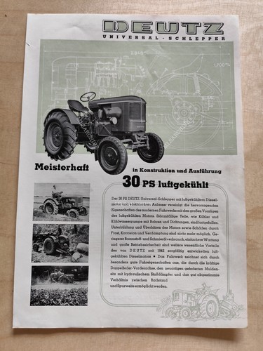 Deutz depliant trattore - depliant,