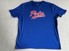 Polo Ralph Lauren Shirt Men XL Blue Performance Short Sleeve Tee Logo Preppy PRL