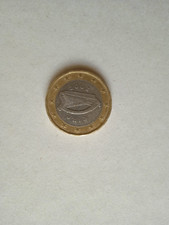 ERRORE DI CONIO ECCESSO DI METALLO MONETA DA *1 EURO EIRE 2002* BELLA