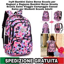 Zaino Borse Scuola per Ragazzi e Ragazze Bambini Borse Scuola, X Viaggio 