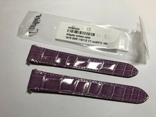 #15 Autentico Cinturino Orologio Cartier Santos Pelle Viola 19mm x 16mm KD7HJADX