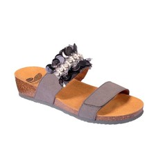 Dr Scholl CHANTAL STRAP Bioprint ciabatte donna microfibra doppia fascia strass