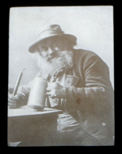 Magic lantern glass - lantern, slide.