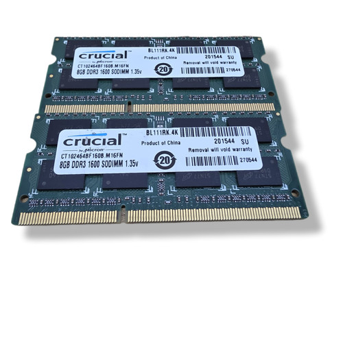 16gb crucial 1600 - (2x8gb),