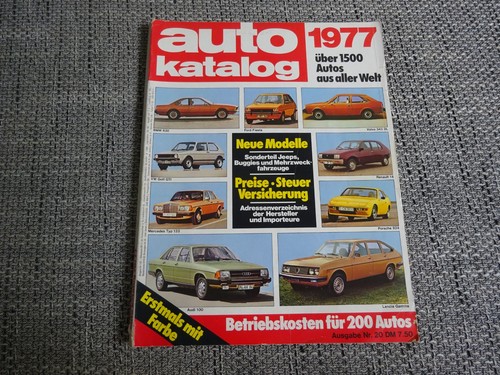 Catalogo auto 1977 rivista