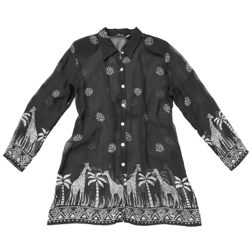 Camicia bianca nera - e,