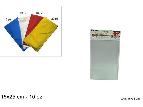 Buste regalo metallizzate - regalo,
