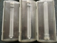 3 PZ Lotto PLAFONIERA LAMPADA EMERGENZA BEGHELLI da parete o soffitto