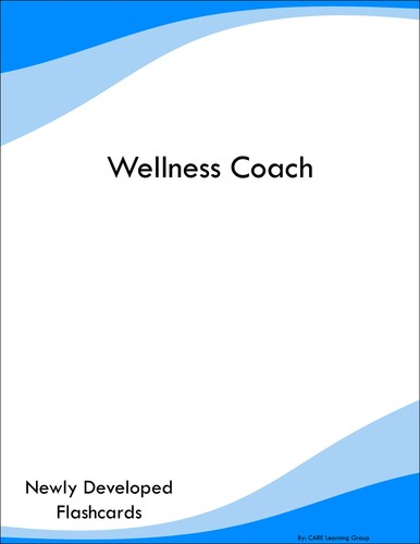 Wellness coach study guide - study,
