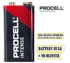 pila 9v procell batteria alcalina 9 volts transistor 9 v block industrial