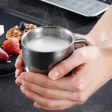  Tazze Isolate per Bevande Calde Tazza Termica da Viaggio Acciaio Inox Sottovuoto