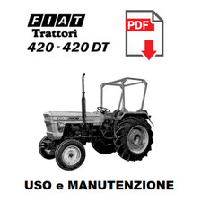 Trattore FIATAGRI 420 - 420 DT Manuale uso manutenzione Libretto istruzioni