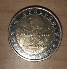 Moneta euro slovenia - moneta,