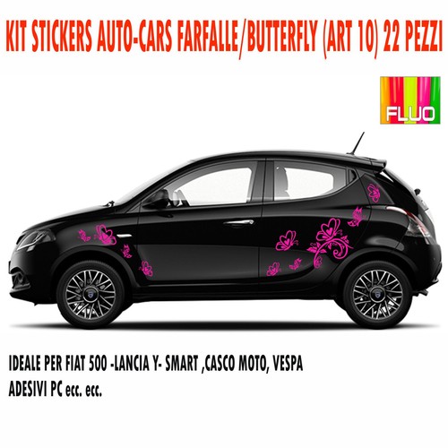 Kit adesivi farfalle fiore - kit, 28