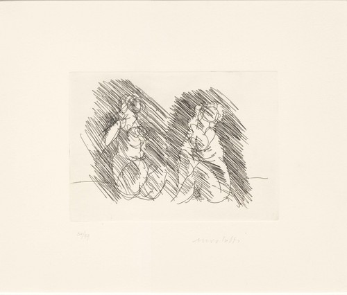 Morlotti ennio nudi seduti - ,