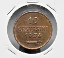 Moneta 1938 San Marino 10