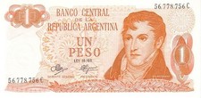 ARGENTINA 1 PESO ANNO 1970/73 PICK P287 (3)  UNC - FDC