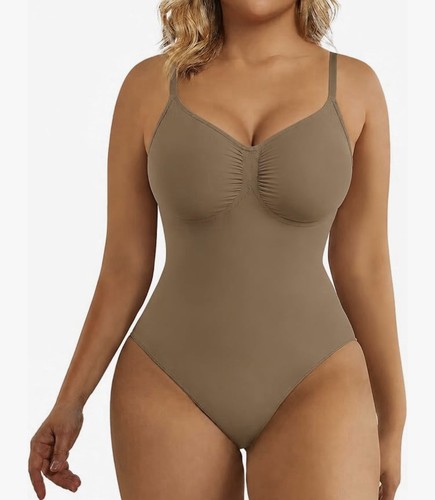 Body donna marrone perizoma