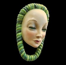 Maschera ceramica art deco