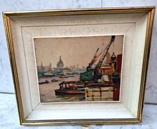MARIO LISA 1908-1992 PITTORE TORINESE 'VEDUTA DI LONDRA -WATERLOO BRIDGE'