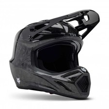 Casco FOX Racing MX - V3 RS Carbon SOLID - nero lucido