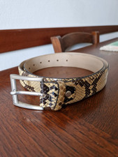 Cintura in vera pelle di pitone