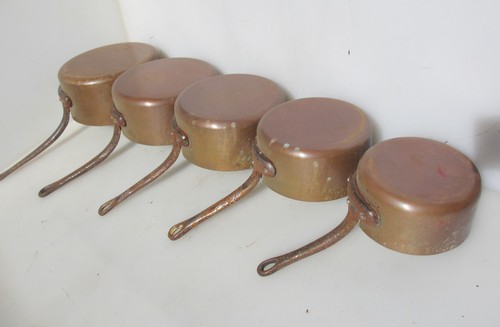 Victorian copper pan set - copper,