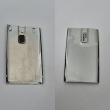 COPRIBATTERIA NOKIA E66 BATTERY COVER AKKU DECKEL SILVER