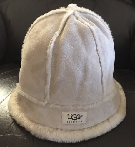 Cappello ugg beige scamosciato - cappello,