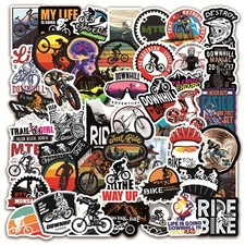 ⭐50 Pezzi Adesivi Stickerbomb MTB Mountain Bike Downhill Stile Sport Estremo