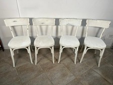Set di 4 sedie bianche in