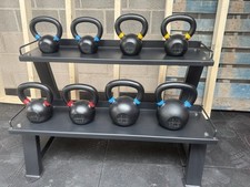 Set kettlebell con rack