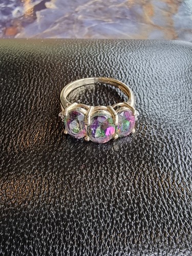 Anello con topazio diamanti - anello,
