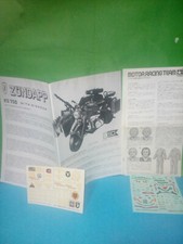SET FOGLI DECALS ISTRUZIONI ZUNDAPP KS 750 1/9 ESCI + DRIVER 1/12 DECALS TAMIYA 