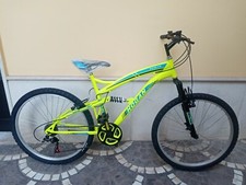 BICICLETTA MOUNTAIN-BIKE 26 BIAMMORTIZZATA "HOGAN SPIDER" 18 VEL. GIALLO 