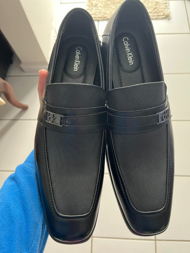 Mocassino nero uomo calvin - nero,