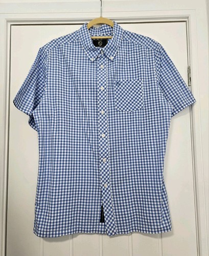 Mens smart short sleeve blue - short,