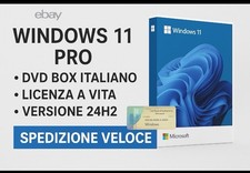 Sistema operativo ITALIANO  Windows 11 Prof. DVD + STICKER COA 24H2 SIGILLATI
