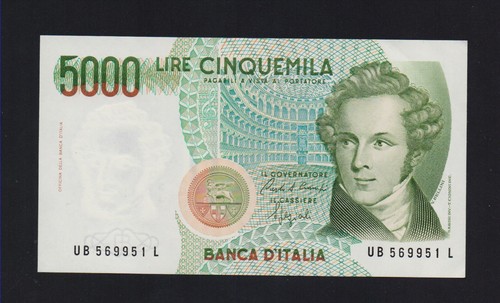 Italia 5000 lire bellini - bellini,