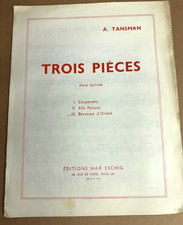 Alexandre Tansman Trois Pieces