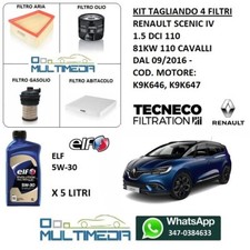 KIT TAGLIANDO 4 FILTRI OLIO