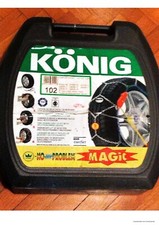 CATENE DA NEVE KONIG GRUPPO 102  "NO-PROBLEM-MAGIC" MAI USATO 