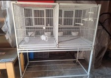 gabbia per uccelli Doppia usata Con Ruote