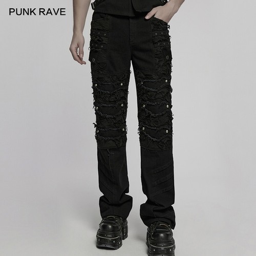 Pantaloni dritti larghi - , punk