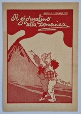 Cartolina pubblicità Il giornalino della domenica, anno 1956