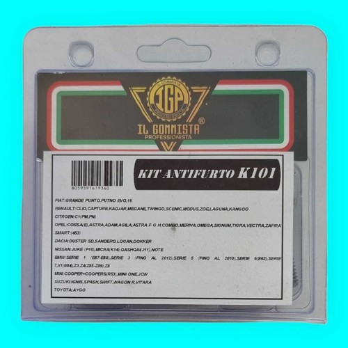 K101 kit bulloni antifurto - k101,