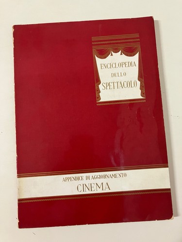 Enciclopedia dello spettacolo - enciclopedia,