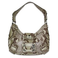 RARA borsa a tracolla Y2K Guess pelle di serpente grigia logo borsa vintage anni 2000 McBling