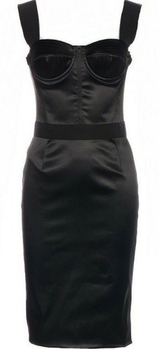 Abito dolce gabbana nero midi - abito,