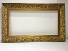 ANTICA CORNICE-ARTISTICA LAVORAZIONE-VIVACE DORATURA-PER OPERE D'ARTE O SPECCHIO